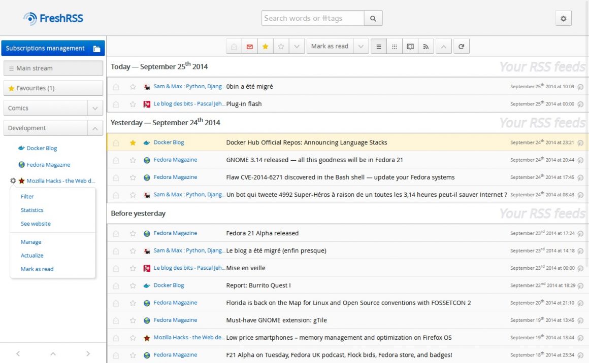 self hosted rss feed reader self hosted rss feed reader